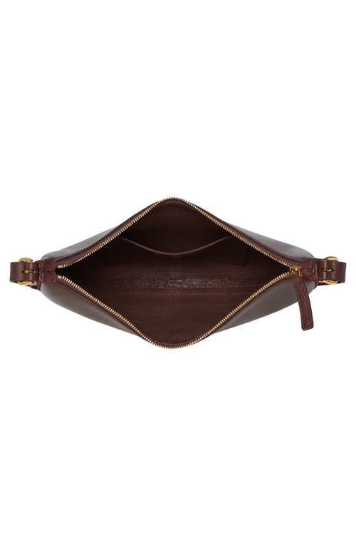 Shop Madewell Mini The Essential Convertible Top Handle Crossbody Bag In Chocolate Raisin