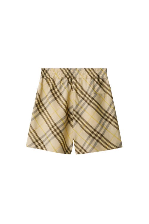 Burberry Drawstring Casual Shorts In Wheat