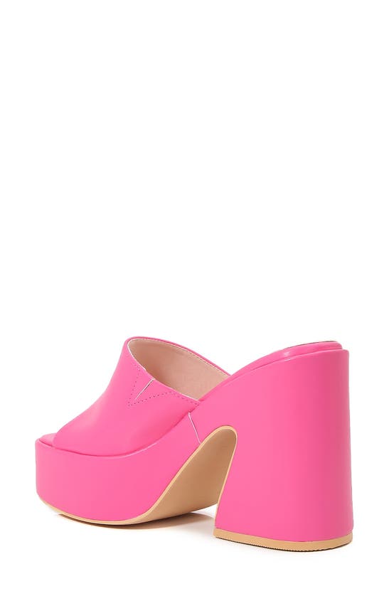 Shop Berness Jensen Platform Sandal In Hot Pink