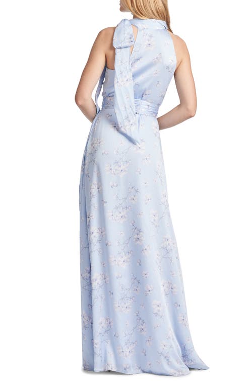 Shop Sachin & Babi Kayla Floral Halter Gown In Carolina Wildflowers