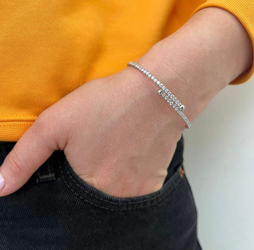 Donatello Gian Wrap Around Tennis Bracelet In Silver