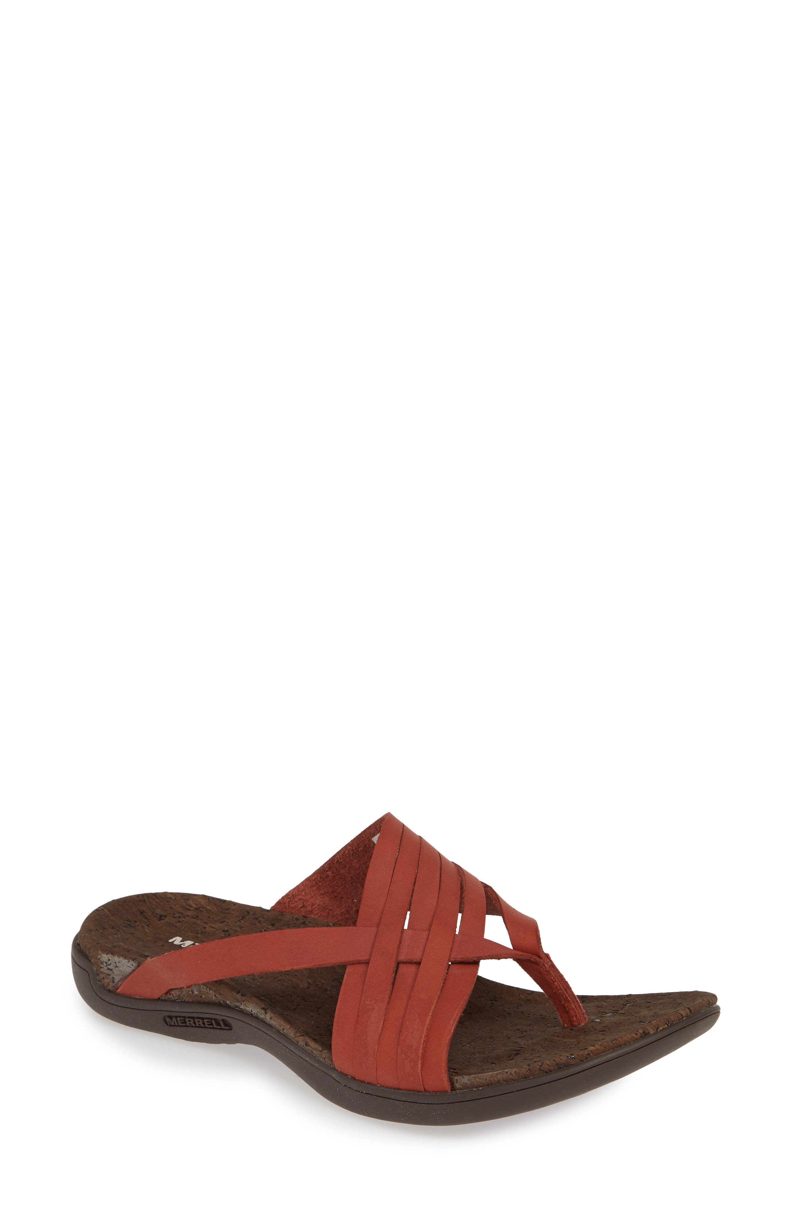 Merrell District Mahana Flip Flop, Red