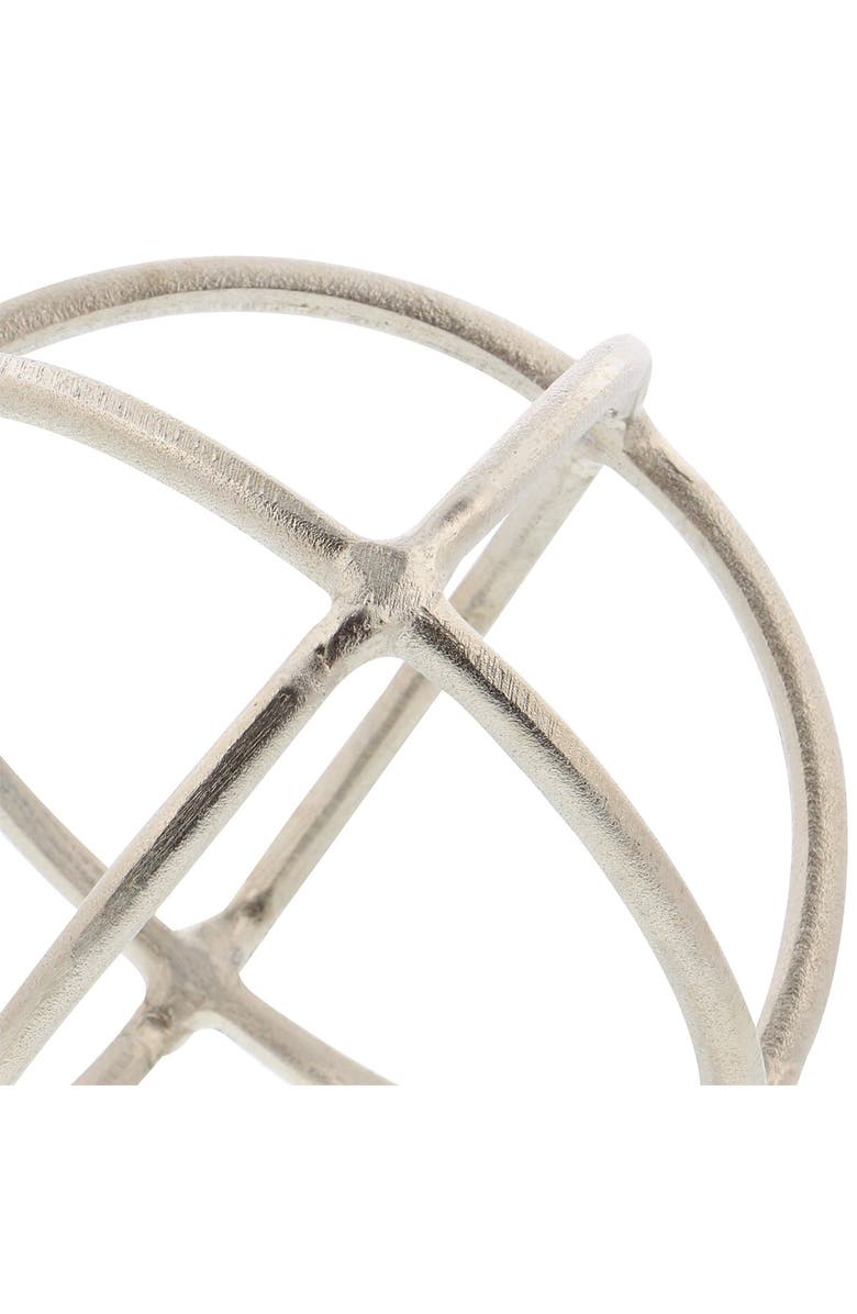 WILLOW ROW Silver Decorative Orb - Set of 2, Main, color, SILVER