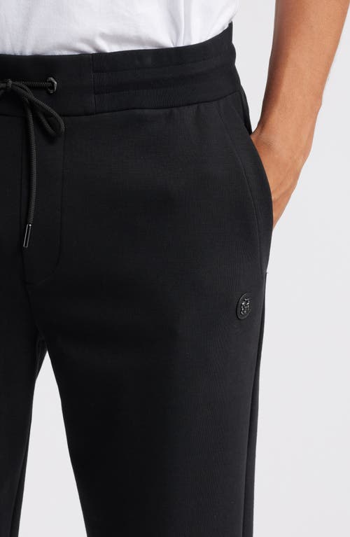 Shop Hugo Boss Boss Locsin Cotton Blend Joggers In Black