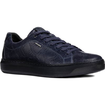 Geox Deiven 7 Snake Embossed Low Top Sneaker