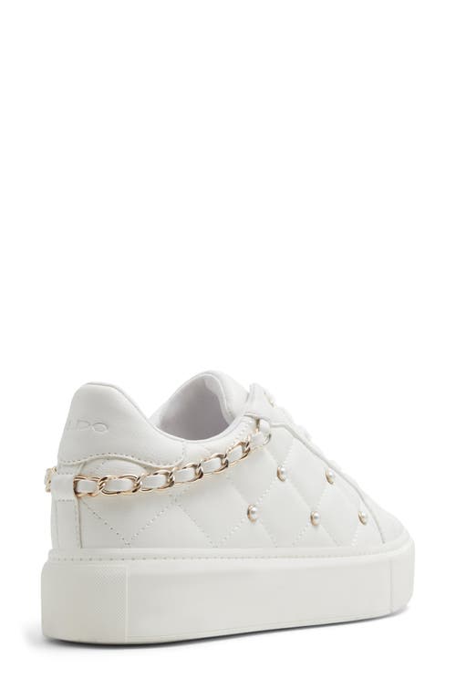 Shop Aldo Tavi Platform Sneaker In White