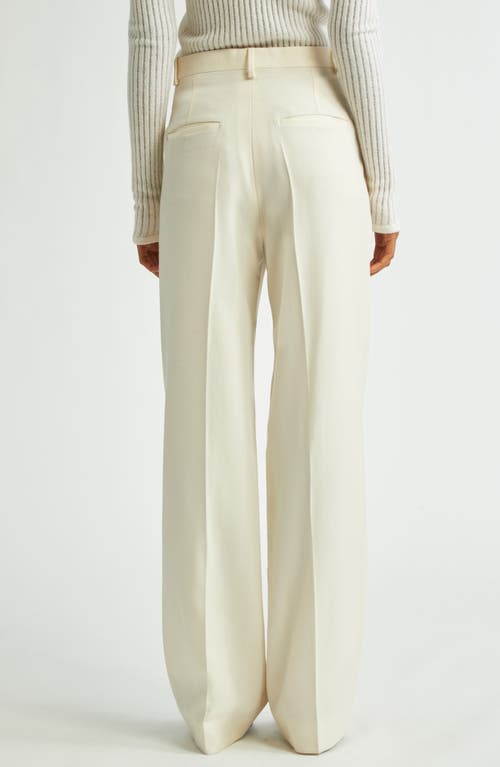 Shop Bite Studios Credo Wool Flare Trousers In Cream