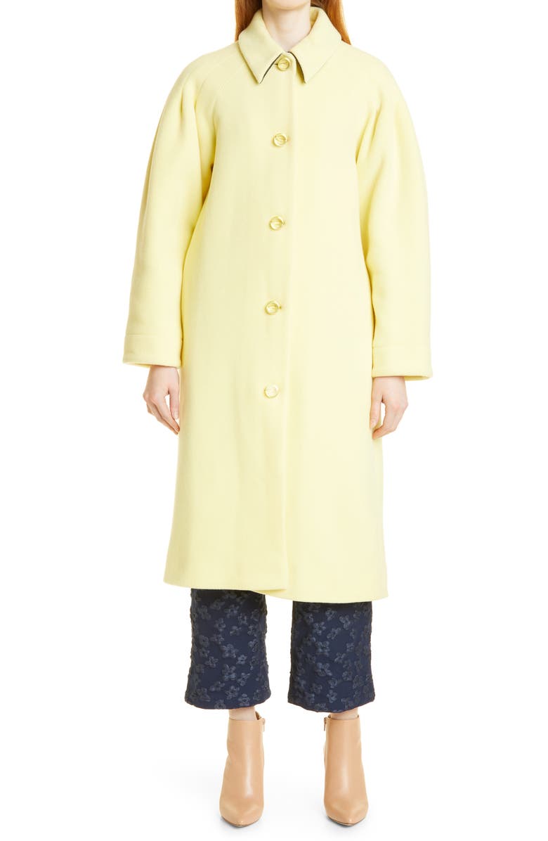 STINE GOYA Madala Wool Blend Coat, Main, color, PASTEL YELLOW