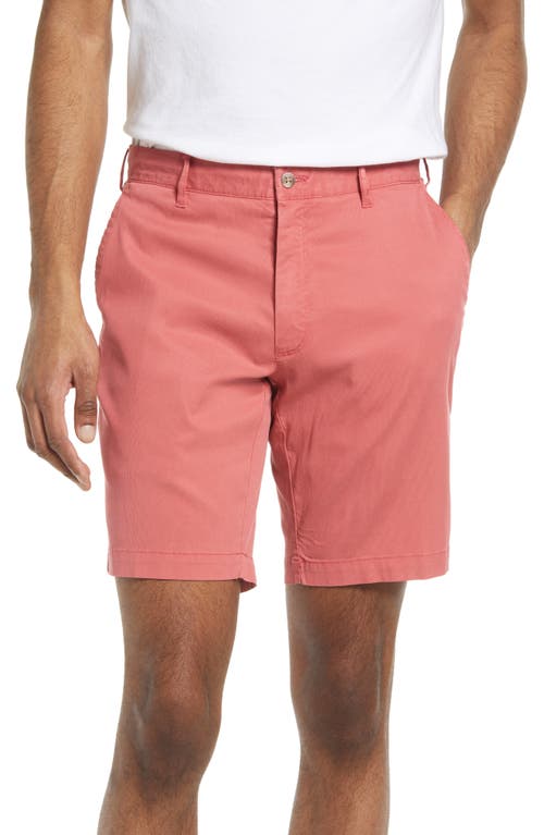 Peter Millar Bedford Stretch Twill Shorts in Cape Red