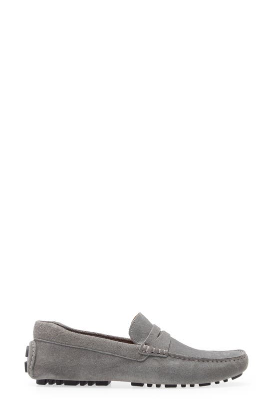 Nordstrom Brody Driving Penny Loafer In Grey Suede