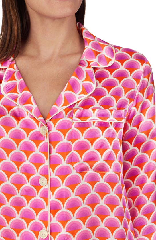 Bedhead Pajamas X Trina Turk Print Silk Pajamas In Scallop