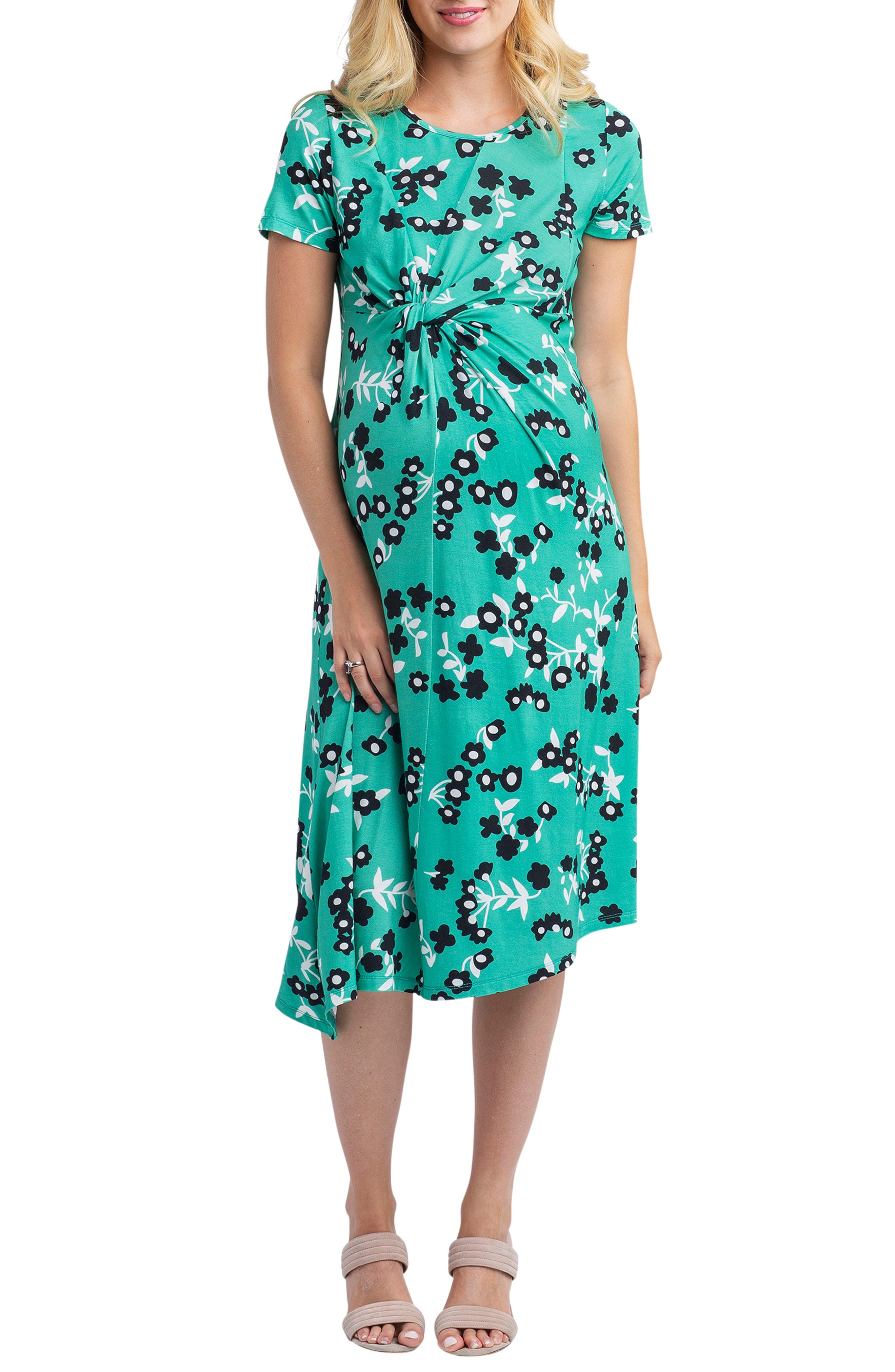 Nom Maternity Kat Asymmetrical Maternity/nursing Dress, None