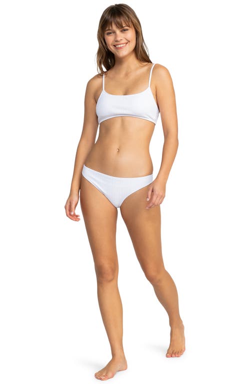 Shop Roxy Aruba Bikini Bottoms In Bright White