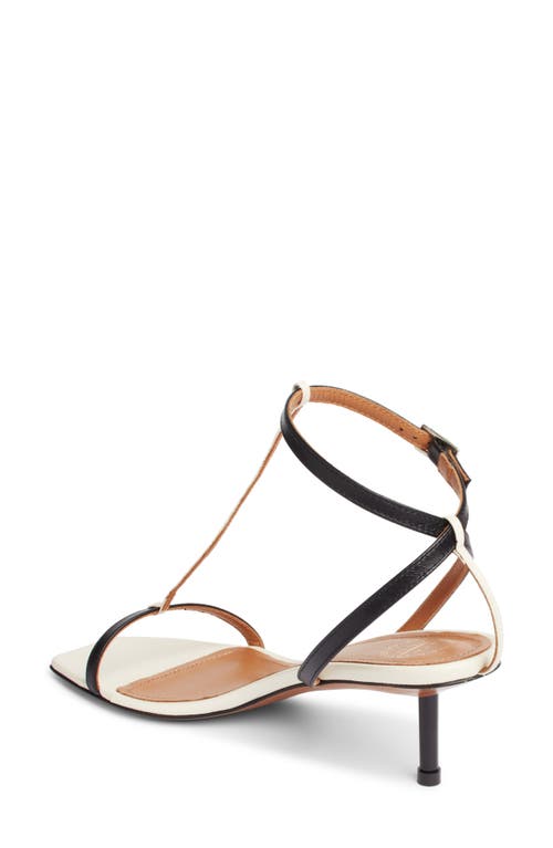 Shop Atp Atelier Taccoli Ankle Strap Sandal In Black/linen