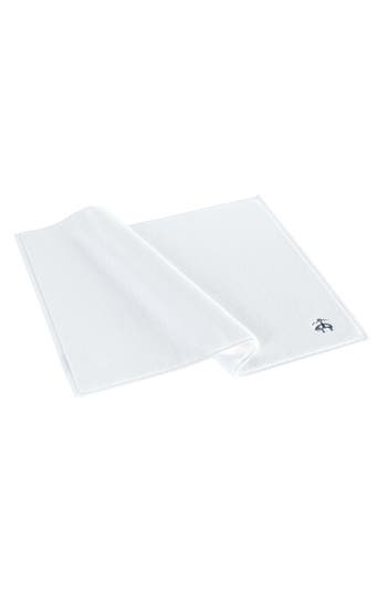 Shop Brooks Brothers Ottoman Rolls Bath Mat In White