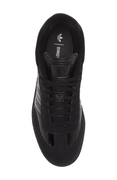 Adidas Statement Gender Inclusive Samba Sneaker In Core Black/core Black/gum5
