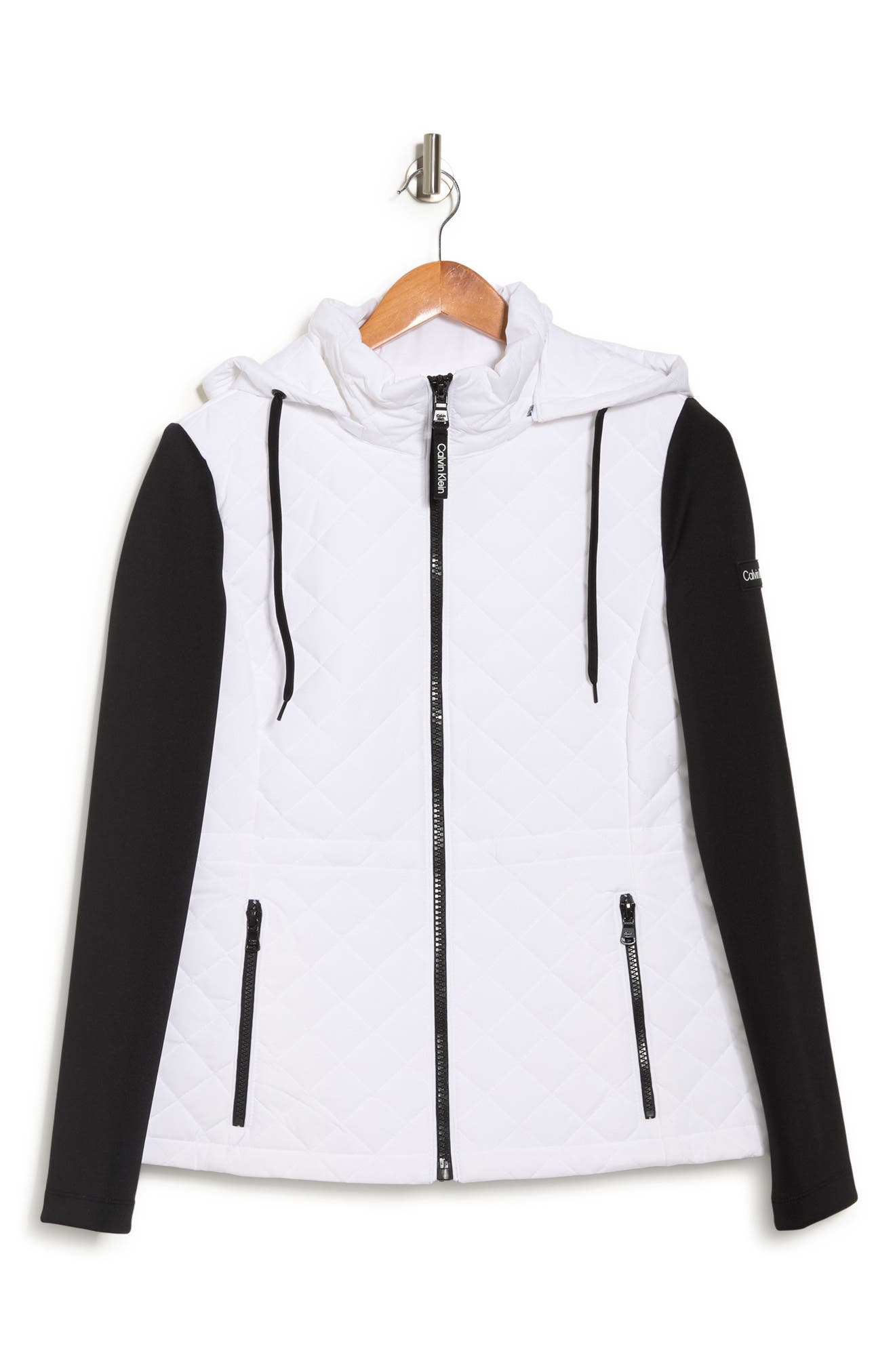 calvin klein micro branding hoodie