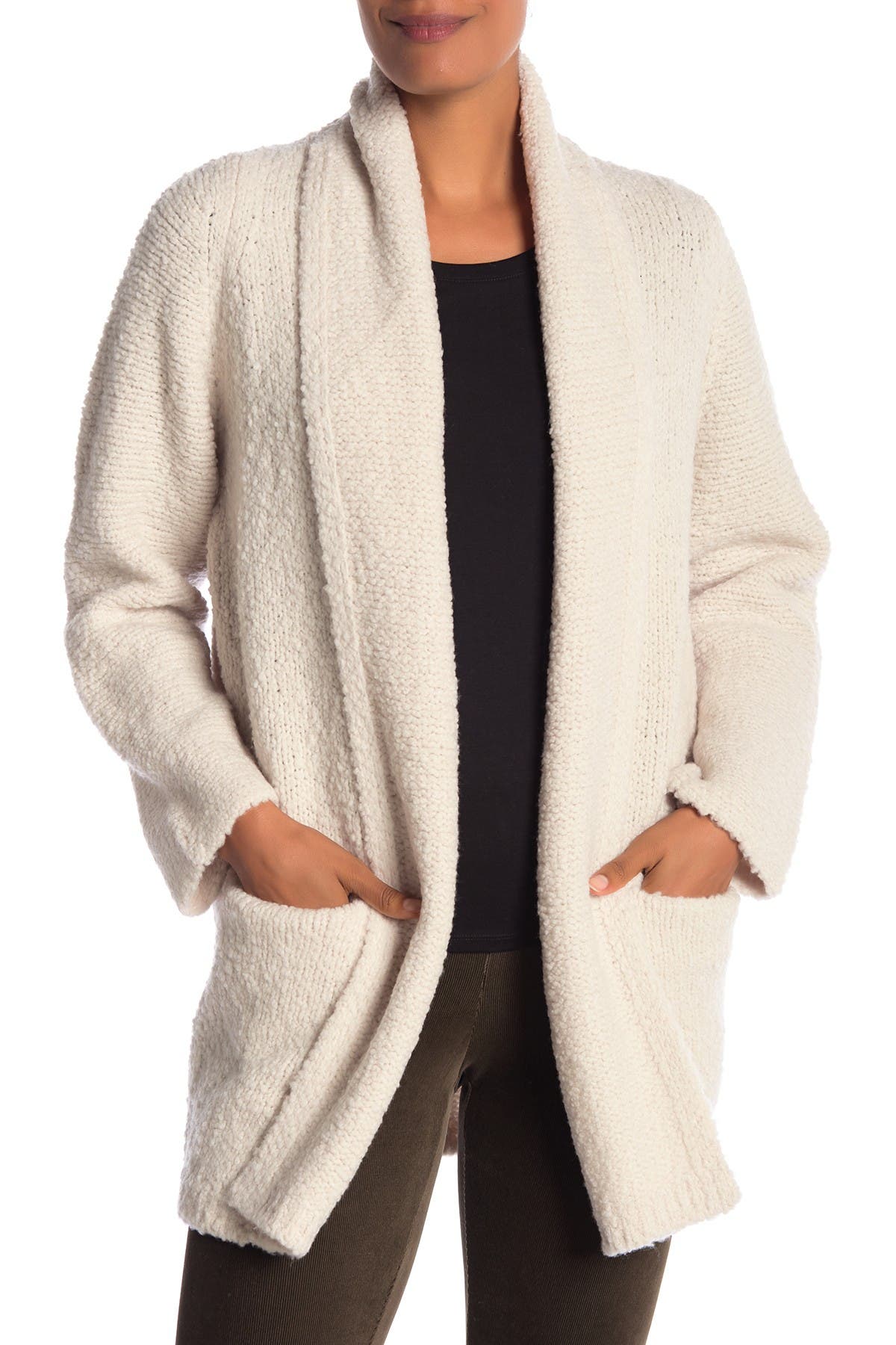 vince drape front cardigan