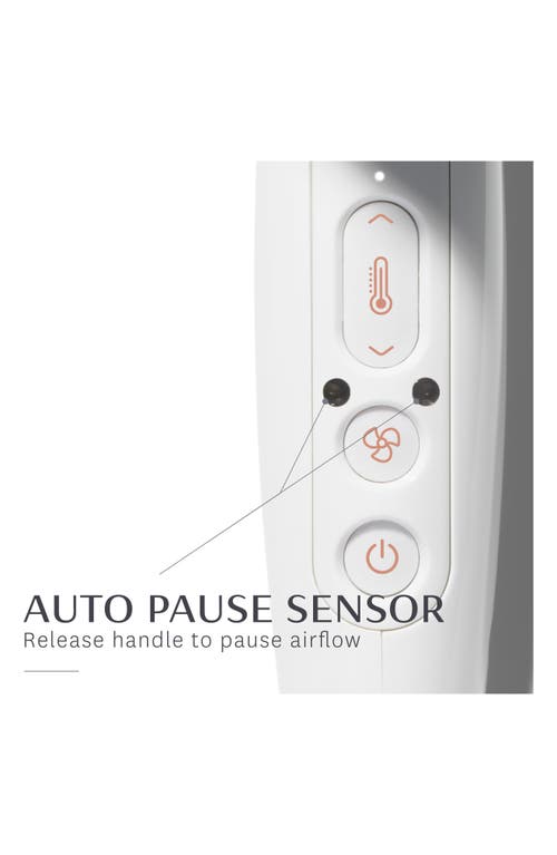 T3 Cura Luxe Professional Ionic Hair Dryer With Auto Pause Sensor In White/rose Gold