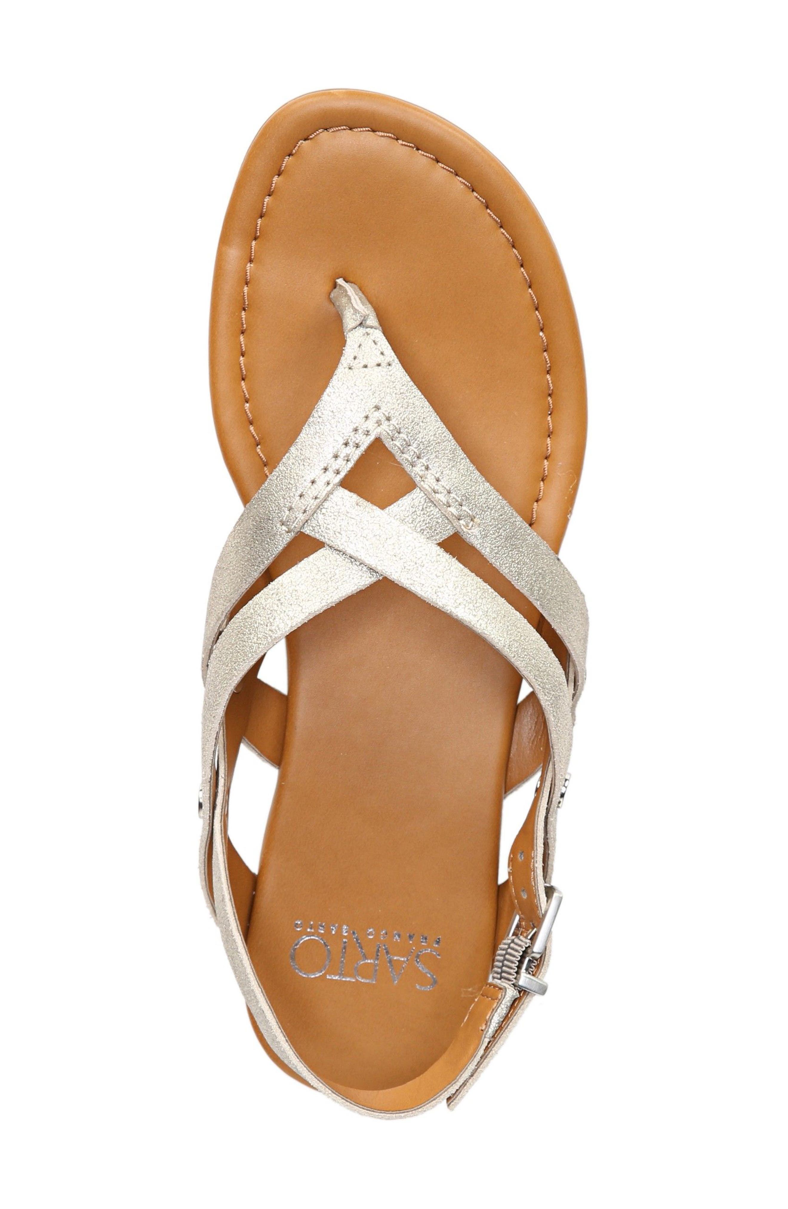 sarto gretchen strappy leather sandal