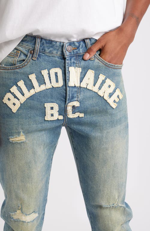 Shop Billionaire Boys Club Trek Slim Fit Ripped Jeans In Ozone