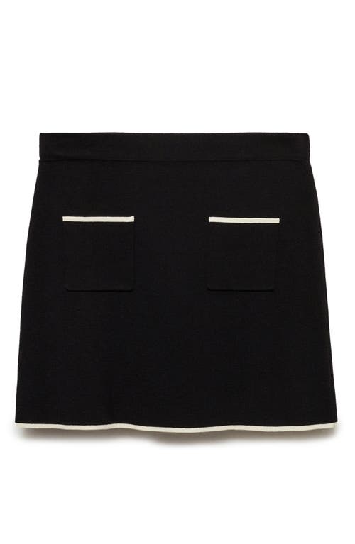 Shop Mango Pipa Pencil Miniskirt In Black