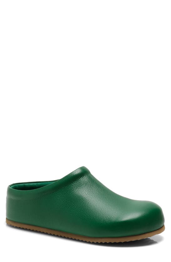 Free People Cambria Leather Clog In Tennis Green | ModeSens