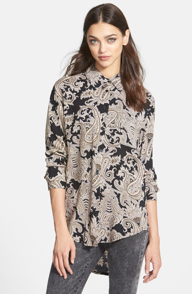 Glamorous Paisley Button Front Blouse | Nordstrom