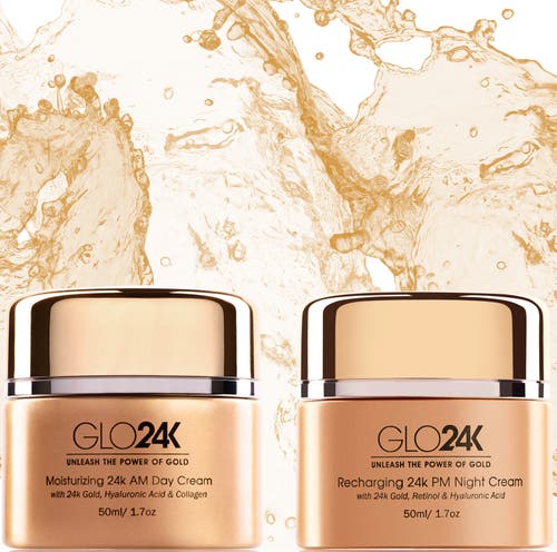 Glo24k Unleash The Power Of Gold Moisturizing 24k Gold Day And Night Cream In Na