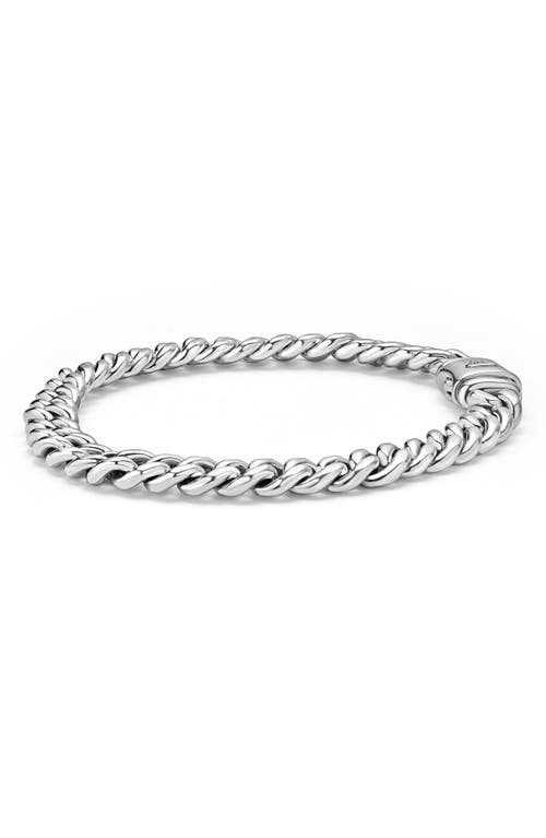 Shop Lagos Anthem Curb Chain Bracelet In Silver