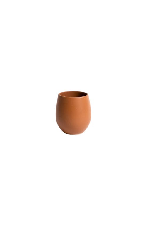 Gharyan Stoneware Coffee/tea Cup Set Of 4 In Terracotta