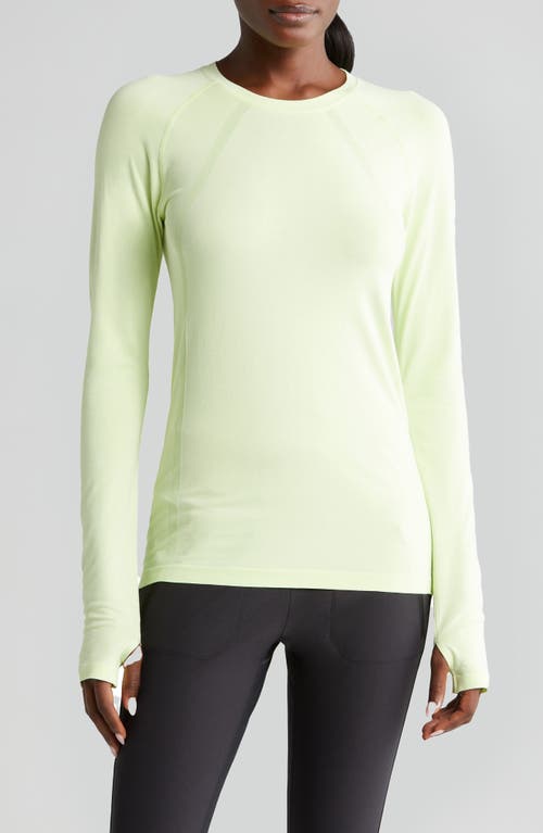 zella Seamless Long Sleeve Top Green Calm at Nordstrom,