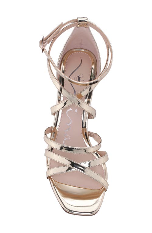 Shop Nina Devyn Ankle Strap Sandal In Platino