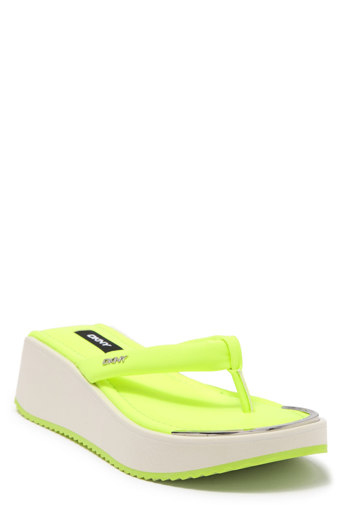 dkny neon sandals