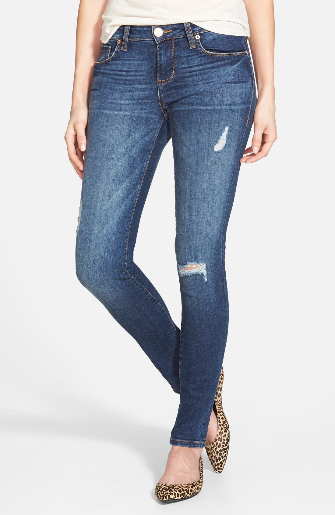 STS Blue 'Piper' Deconstructed Skinny Jeans (Coral Beach) Nordstrom