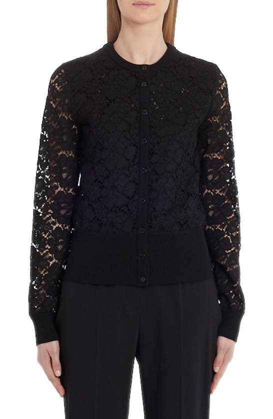 Dolce & Gabbana Lace Cardigan In Black