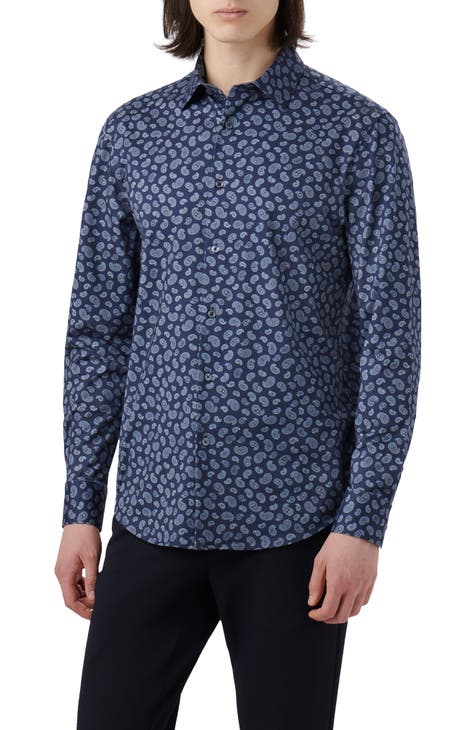 OoohCotton® Paisley Button-Up Shirt