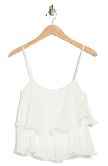 Lush Tiered Camisole In White