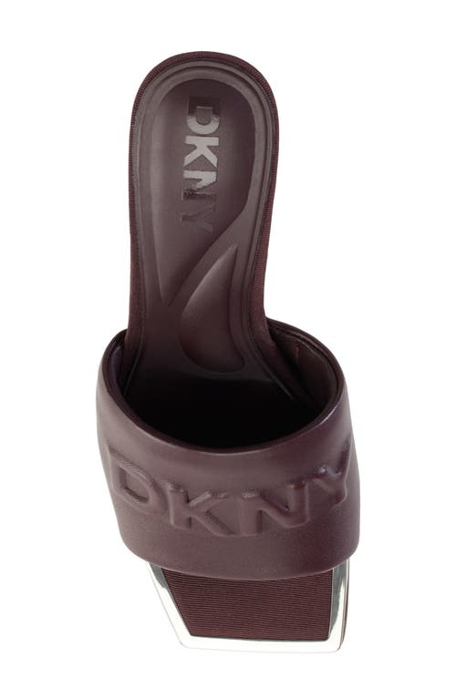 Dkny Keke Slide Sandal In Dark Cherry
