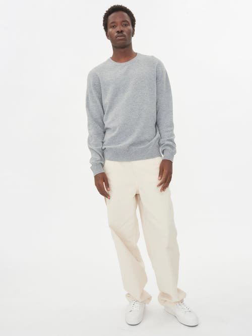 Shop Gobi Cashmere Crew Neck Sweater In Vapor Blue