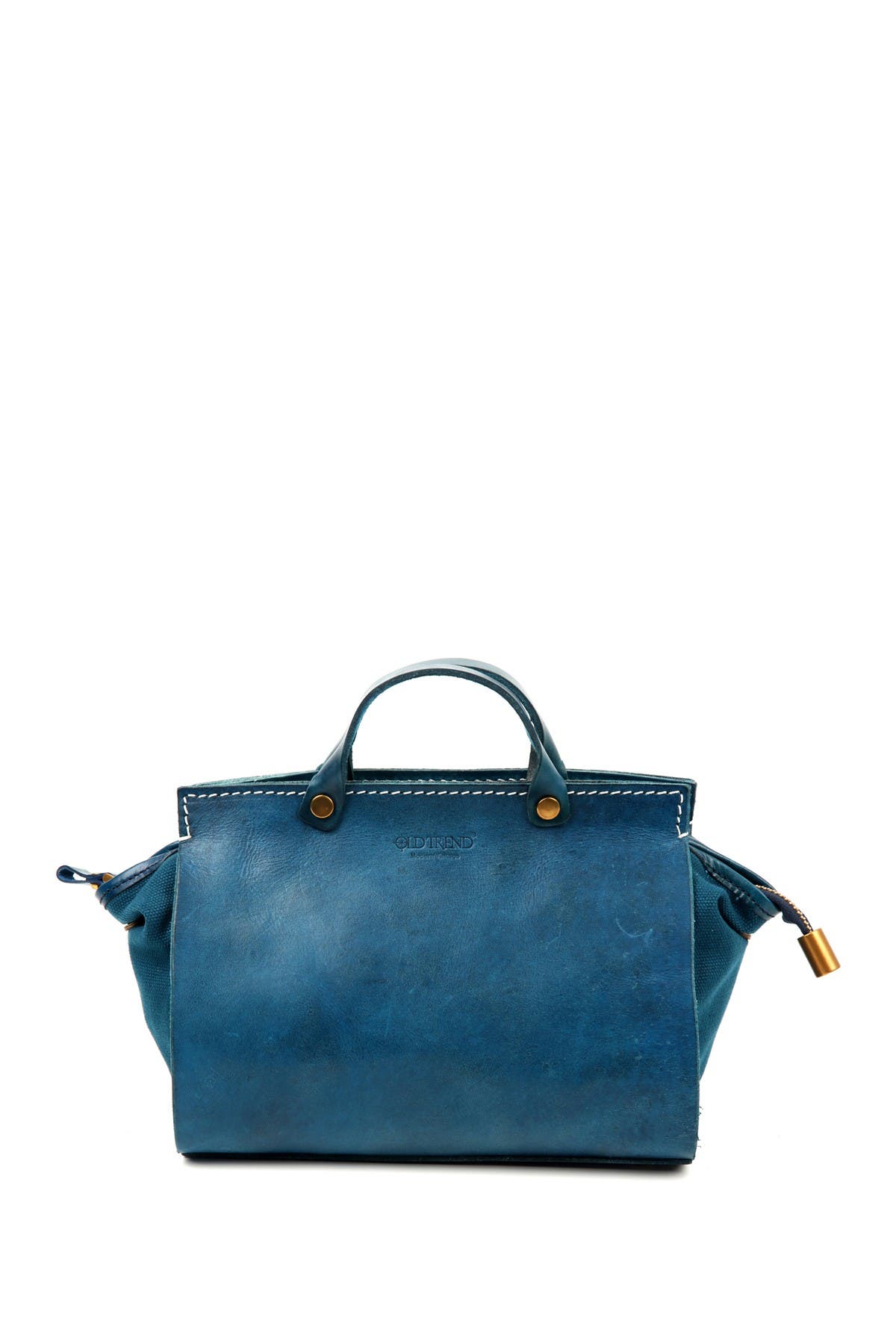 Old Trend Out West Leather Satchel Bag In Navy | ModeSens