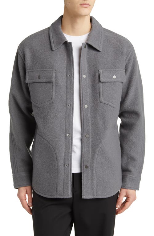 Reigning Champ Warden Boiled Wool Overshirt at Nordstrom,