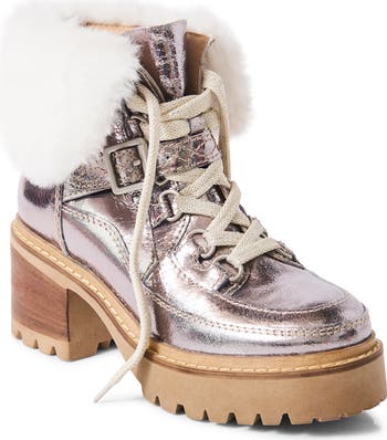 Free People Cozy Jasper Faux Fur Platform Hiker Boot Women Nordstrom