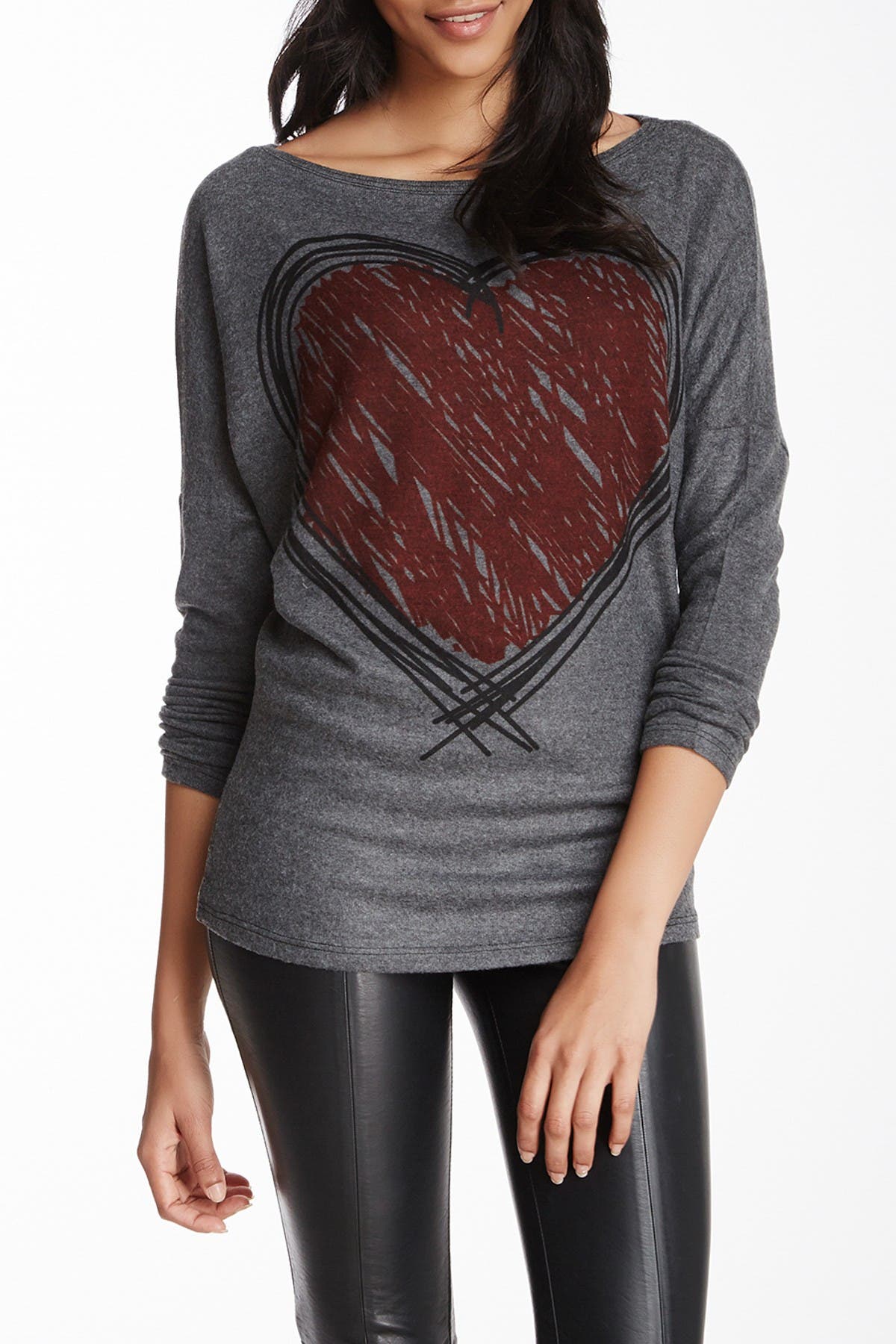 GO COUTURE Boatneck Dolman Sweater 