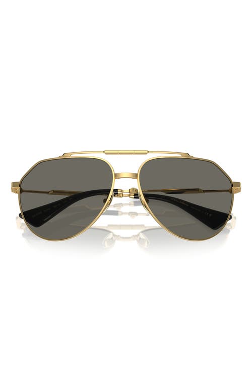 Dolce & Gabbana Dolce&gabbana 60mm Pilot Sunglasses In Gold