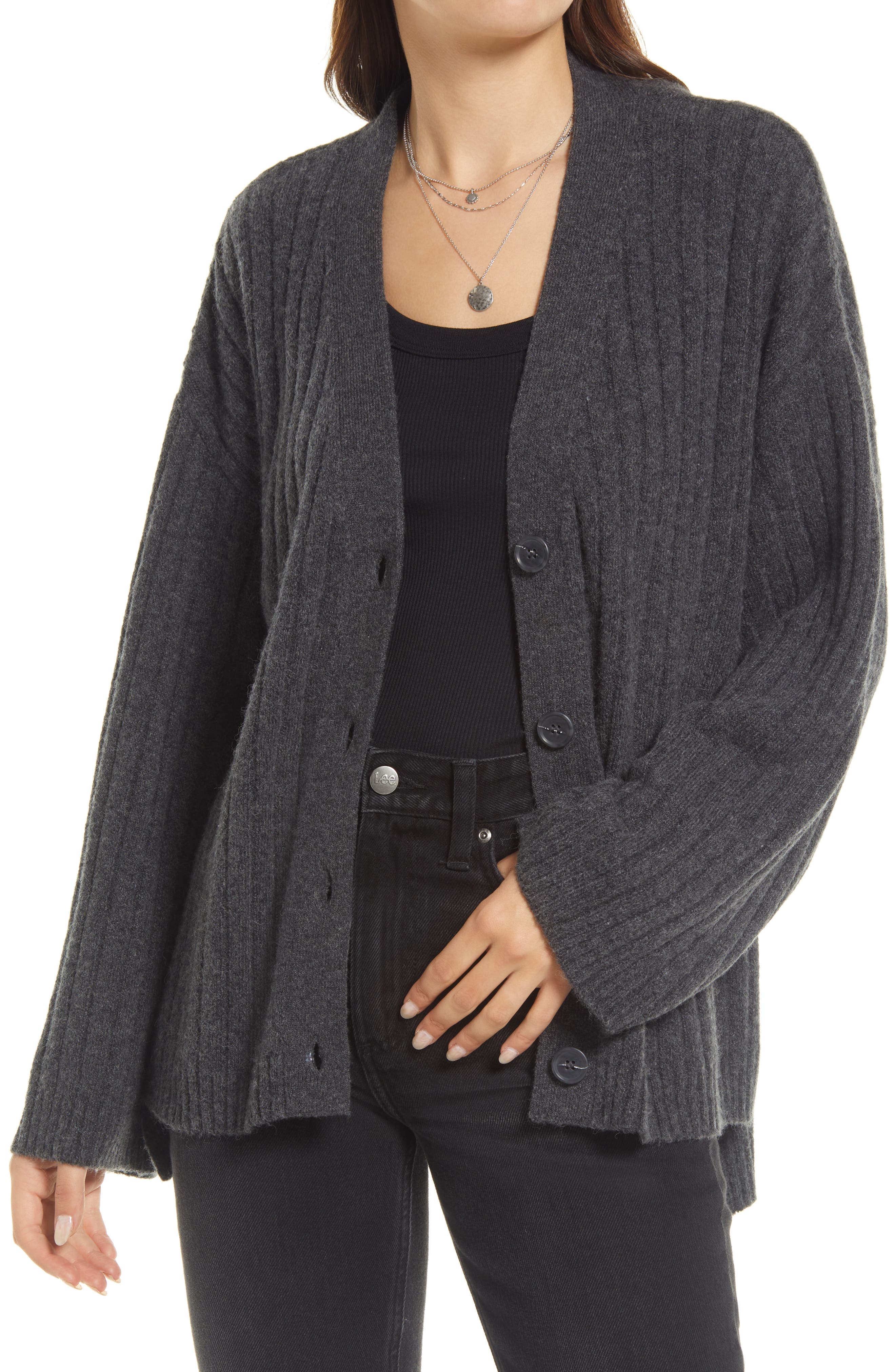 high low cardigan