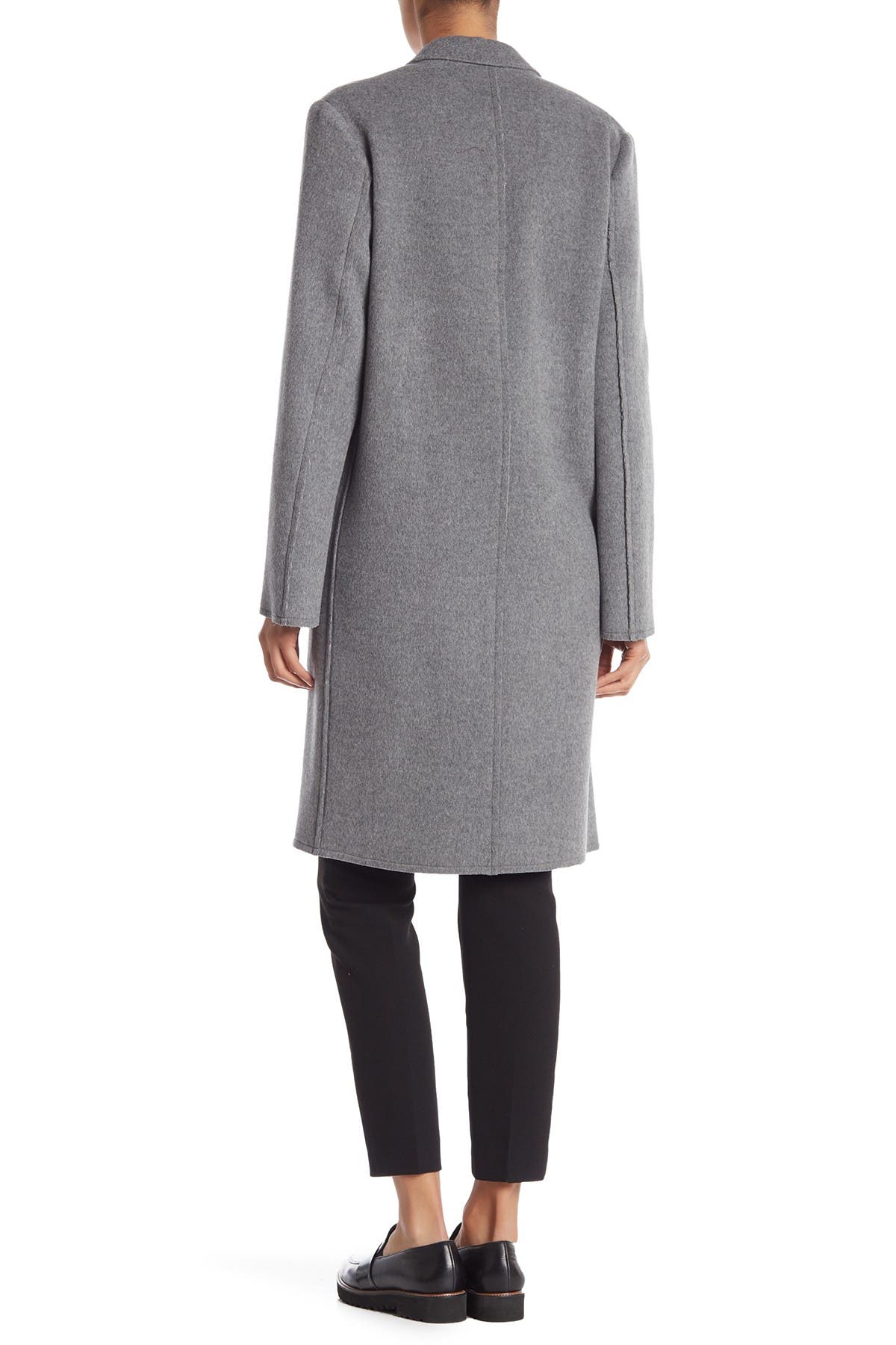 helmut lang double face wool coat