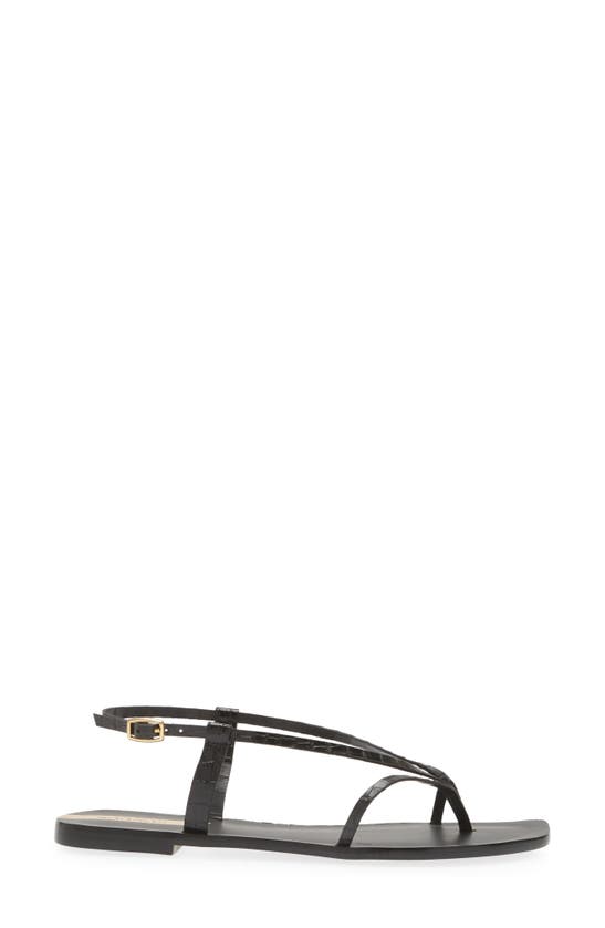 Shop Kaanas Cristobal Slingback Sandal In Onyx