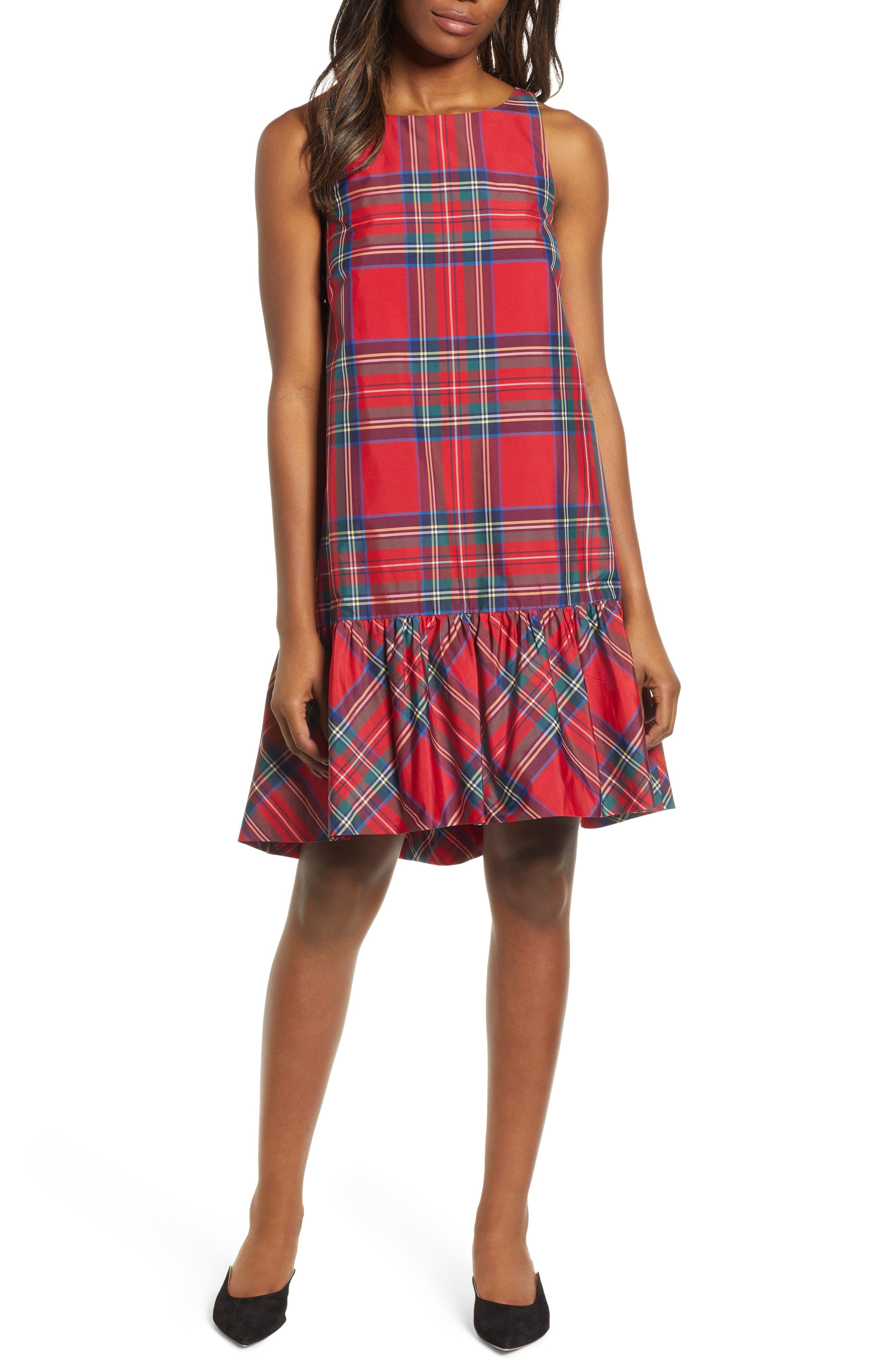 vineyard vines red plaid dress