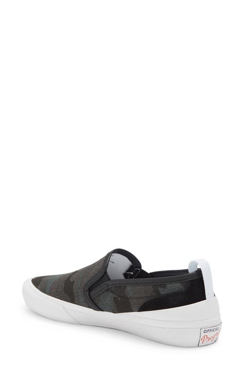 Official Program Canvas Slip-on Sneaker In Camo/black/white